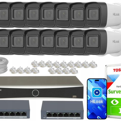 Zestaw do monitoringu dom firmy kamera 16x IPCAM-B...