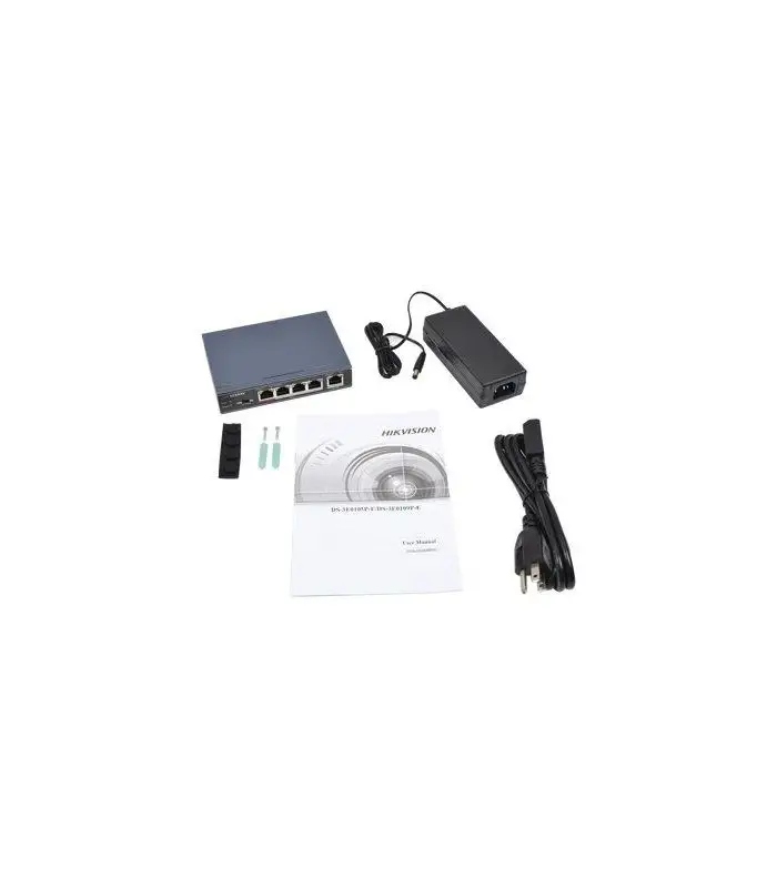 SWITCH POE DS-3E0105P-E(B) 4-PORTOWY Hikvision - obrazek 7