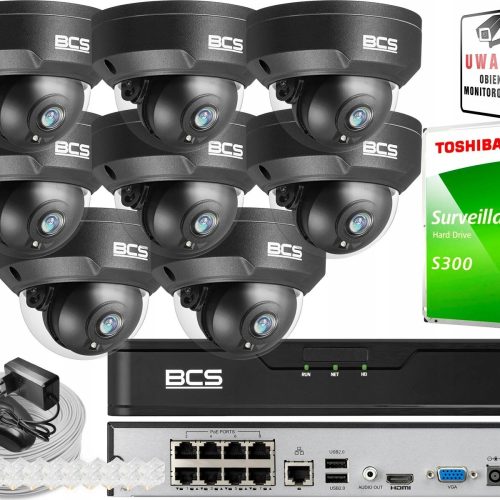 Zestaw do monitoringu dom 8x BCS-P-DIP25FSR3-Ai2-G...