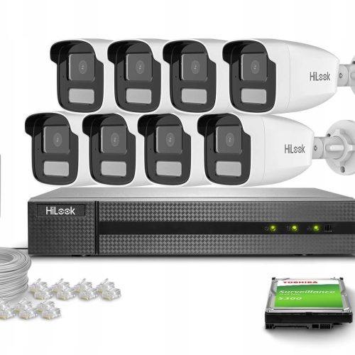 Zestaw do Monitoringu domu 8x IPCAM-B2-50DL FullHD...