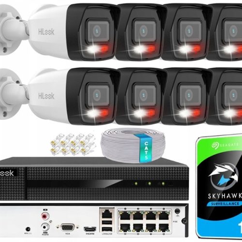 Zestaw monitoringu dom kamera IP 8x IPCAM-B4-30DL ...