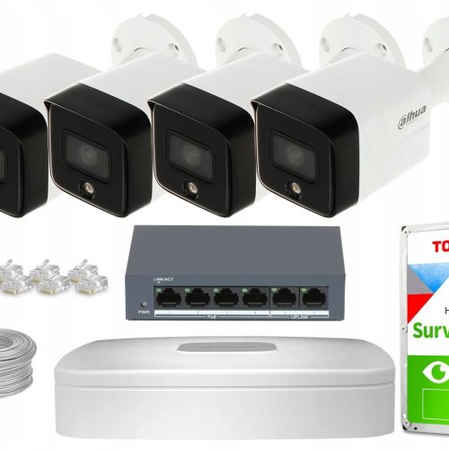 Zestaw monitoringu dom kamera IP 4x IPC-HFW1639TC-...