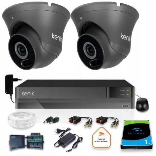 Zestaw do monitoringu dom firma kamera 2x KG-D30HD...
