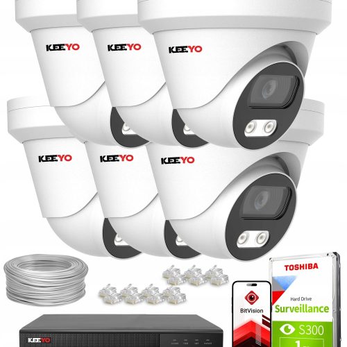 Zestaw monitoringu kamera zewnętrzna IP 6x LV-V-I...
