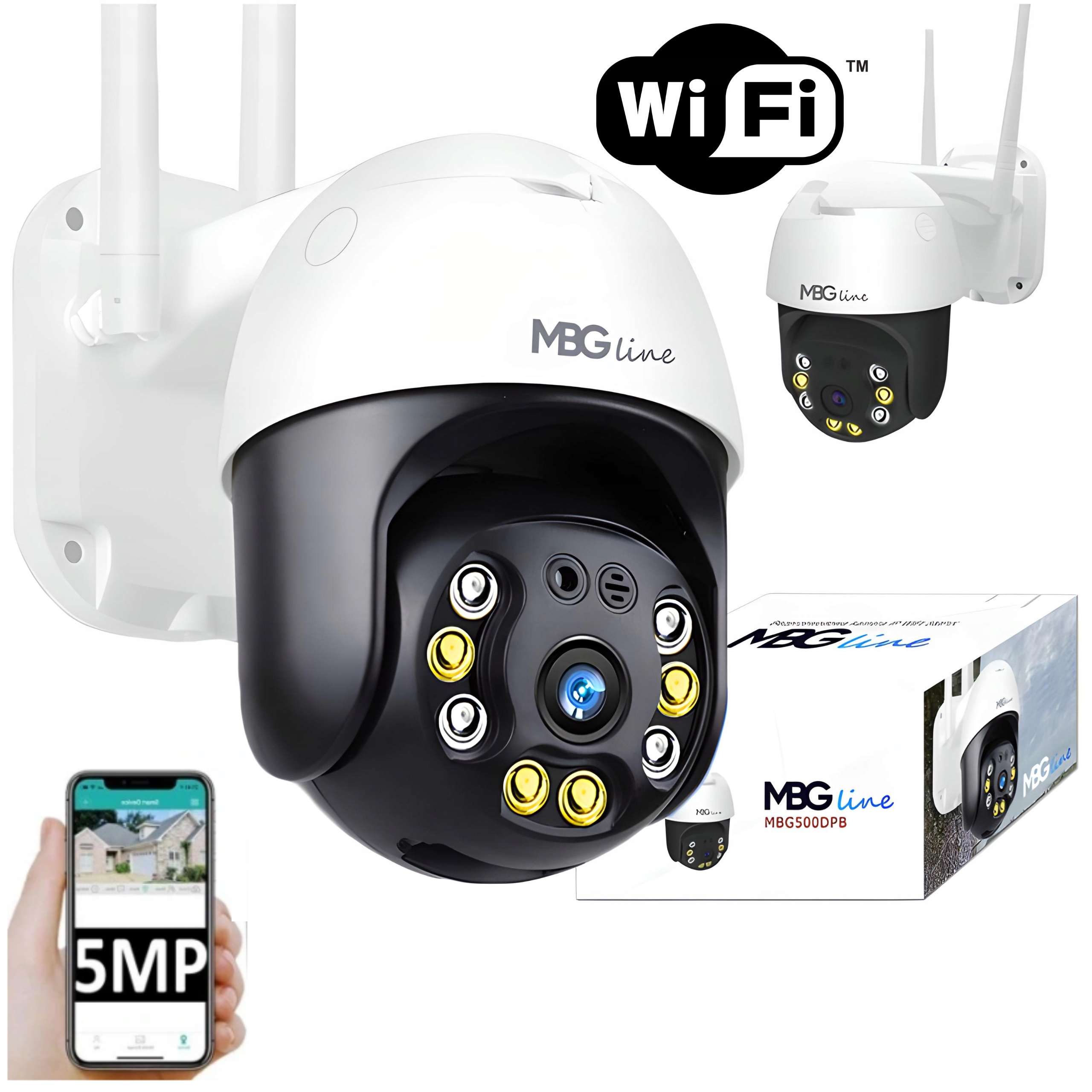 Kamera IP MBG obrotowa zewnętrzna MBG500DPB 5 Mpx - obrazek 9