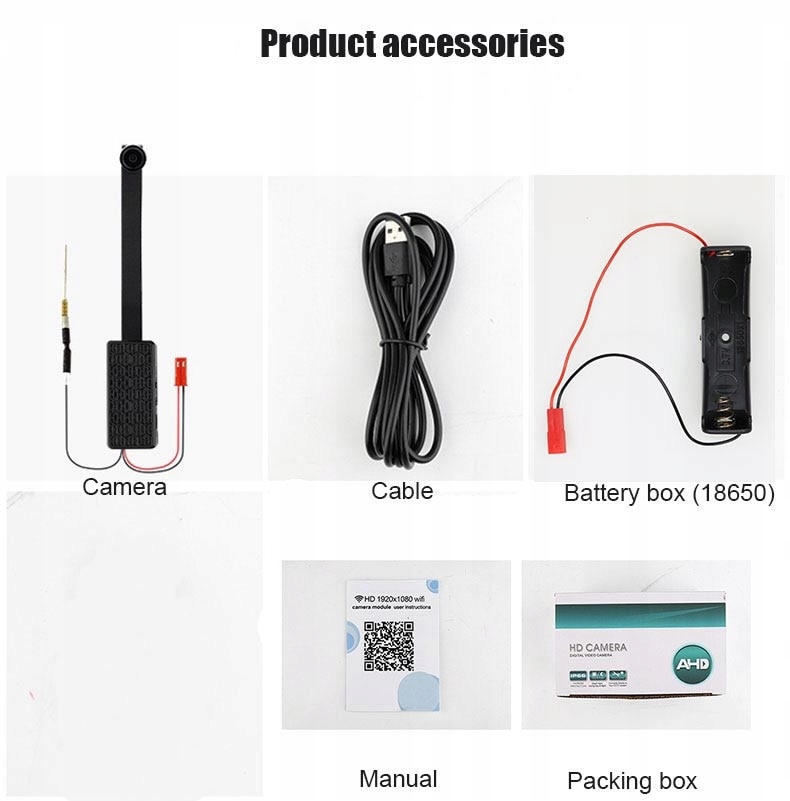 MINI KAMERA WIFI IP 4K 4096x2160p diody IR NOWOŚĆ! - obrazek 11