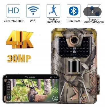 Kamera myśliwska HC900 WIFI PRO 4K 30MP APP FOTOPUŁAPKA WIFI