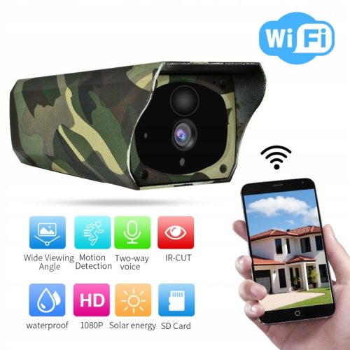 KAMERA WIFI NA BATERIE Z PANELEM SOLARNYM 2MPX