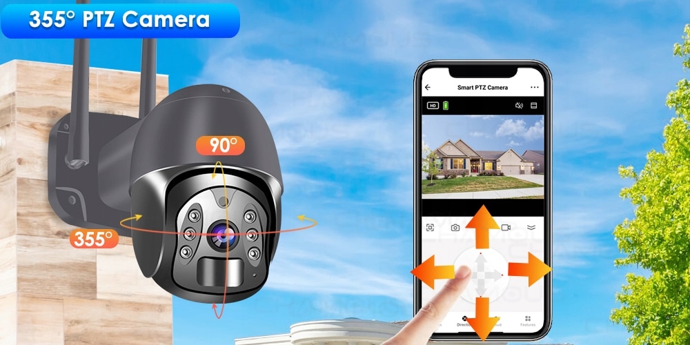 KAMERA OBROTOWA 4G GSM LTE SOLARNA NA KARTE SIM APP Tuya Smart Live - obrazek 9