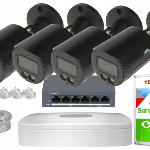 Zestaw do monitoringu firmy IP 4x IPC-HFW2849S-S-I...