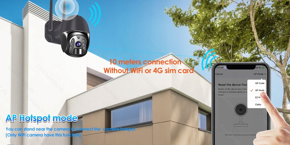 KAMERA OBROTOWA 4G GSM LTE SOLARNA NA KARTE SIM APP Tuya Smart Live - obrazek 8