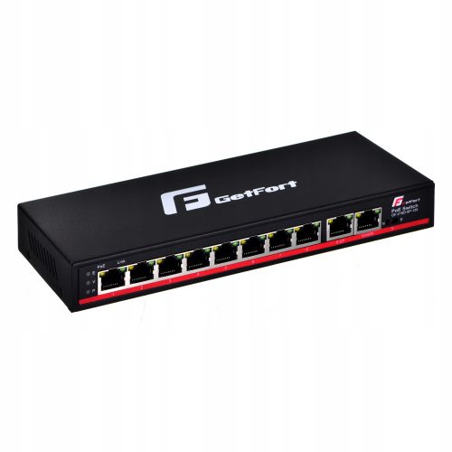 SWITCH POE GETFORT 8FE x POE + 2GE UPLINK 120W POE