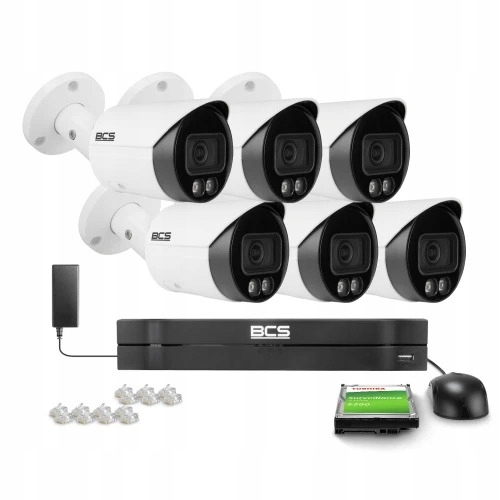 Zestaw monitoringu dom firma 6x BCS-L-TIP18FCR3L3-...
