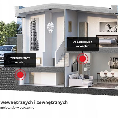 CZARNA KAMERA KOPUŁOWA G-VISION IP 8MPX 2,8mm AUDIO KOLOROWY OBRAZ NOCĄ