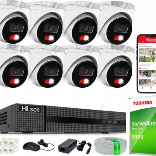 Zestaw monitoringu dom kamera IP 8x IPC-T240HA-LU ...