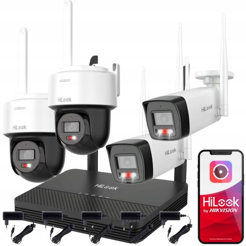 Zestaw Monitoringu WiFi 4MPx HiLook Hikvision 2 Ka...