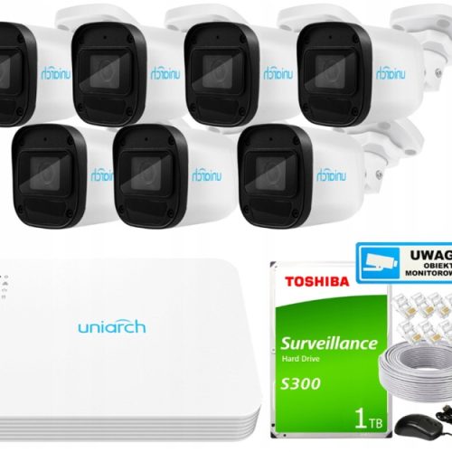 Zestaw do monitoringu dom kamera IP 7x IPC-B122-AP...