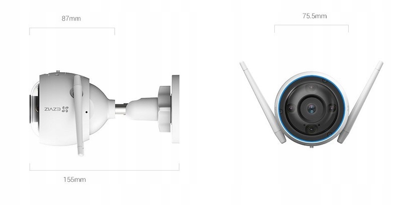 Kamera IP wewnętrzna, zewnętrzna Ezviz CS-H3 - obrazek 7