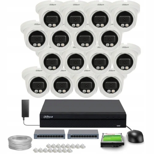 Zestaw monitoringu dom kamera IP 16x IPC-HDW2449TM...