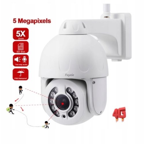 METALOWA KAMERA LTE OBROTOWA 4G CAM SIM GSM 5MPX