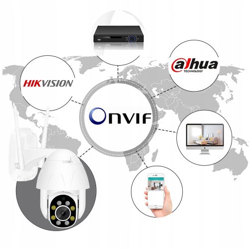 KAMERA WIFI OBROTOWA 3MPX IR50 MONITORING BUDOWY