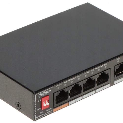 SWITCH POE SG1006P 4-PORTOWY, 4 PoE DAHUA