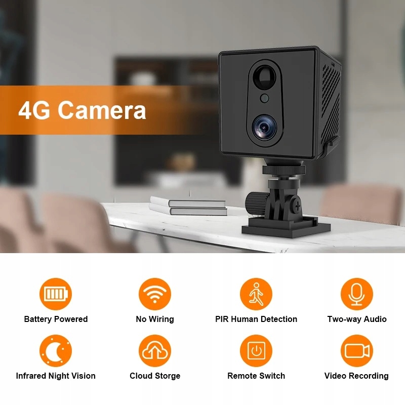 Mini kamera 4G na kartę sim zasilana bateryjnie - obrazek 3