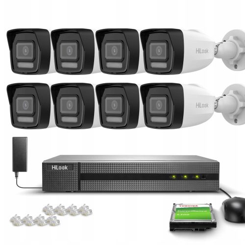Zestaw do monitoringu domu firma IP 8x IPCAM-B2-30...