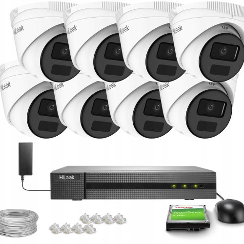 Zestaw do Monitoringu dom firma 8x IPCAM-T4-P Full...