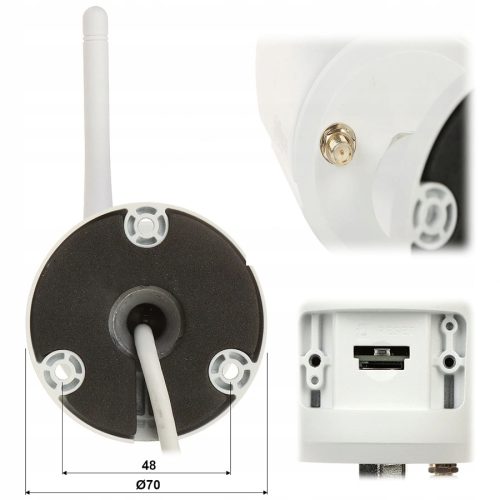 KAMERA IP IPC-HFW1230DS-SAW-0280B Wi-Fi – 1080p 2.8 mm DAHUA