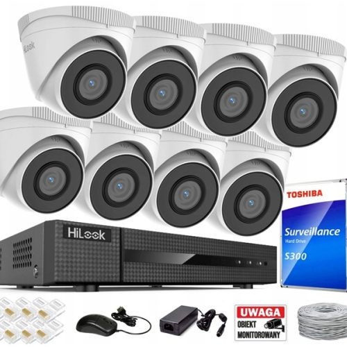 Zestaw do monitoringu dom kamera IP 8x IPCAM-T5 NV...