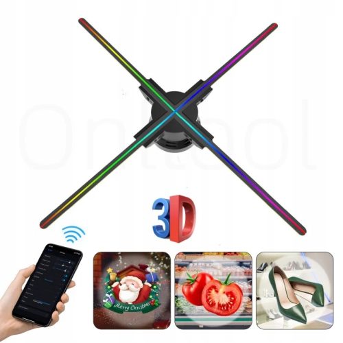 Wyświetlacz led 3D Hologram reklamowy 80cm 1024LE...