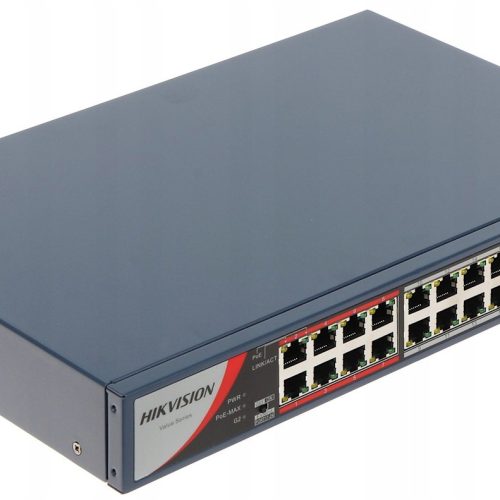 Switch PoE DS-3E0326P-E/M(B) 26-PORTOWY +SFP Hikvi