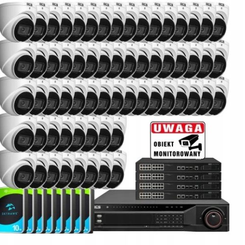 Zestaw do monitoringu 64 x Kamera IP BCS-L-EIP25FS...