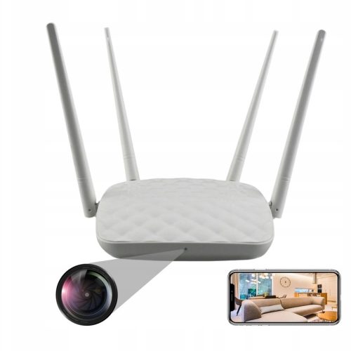KAMERA SZPIEGOWSKA W ROUTER WIFI 4K ULTRA HD NOKTO...