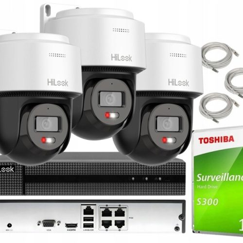 Zestaw monitoringu dom kamera IP 3x PTZ-N4MP-P 4MP...