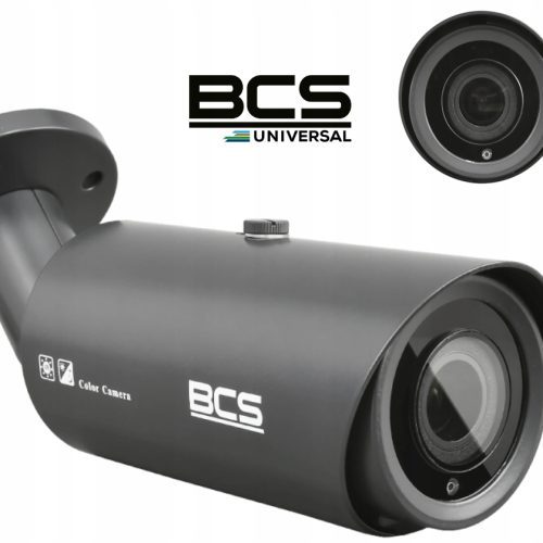Kamera tubowa (bullet) AHD, CVBS, HD-CVI, HD-TVI BCS BCS-TA58VSR5-G 8 Mpx