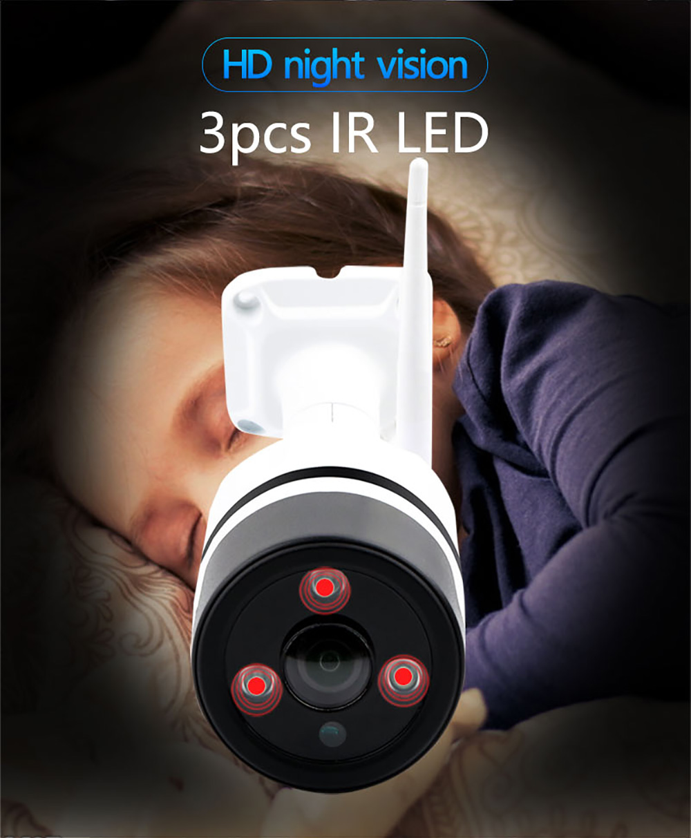 Kamera zewnętrzna WIFI kąt 180° do firmy , domu FULL HD darmowa APP - obrazek 8