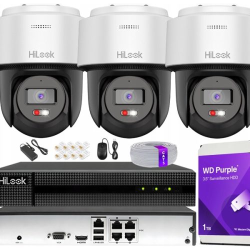 Zestaw monitoringu dom kamera IP 3x PTZ-N4MP-P 4MP...