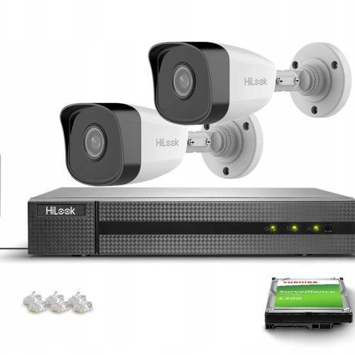 Zestaw do monitoringu 2x IPCAM-B2 Full HD PoE IR 3...
