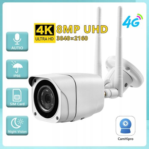 KAMERA TUBOWA LTE 4G 8MPX 4K MONITORING