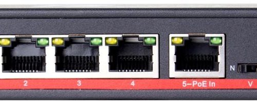 Switch POE Getfort 4GE + POE-IN 1GE 90W (HI-PoE)