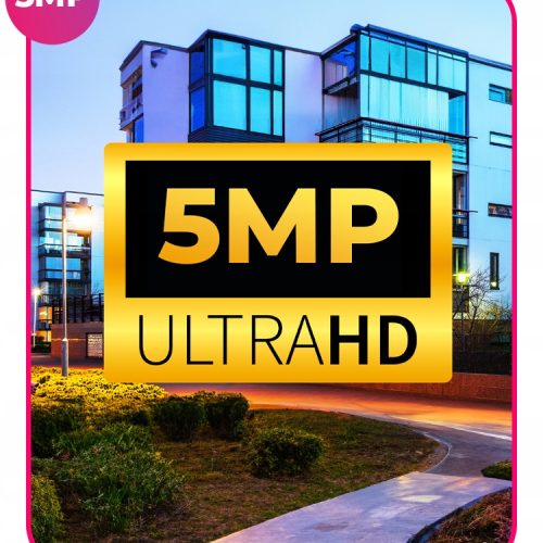 Zestaw 8 kamer do monitoringu|5MPx|Rozmowa dwukier...