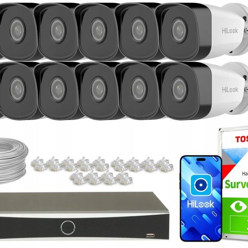 Zestaw monitoringu firma dom kamera 12x IPCAM-B2 F...