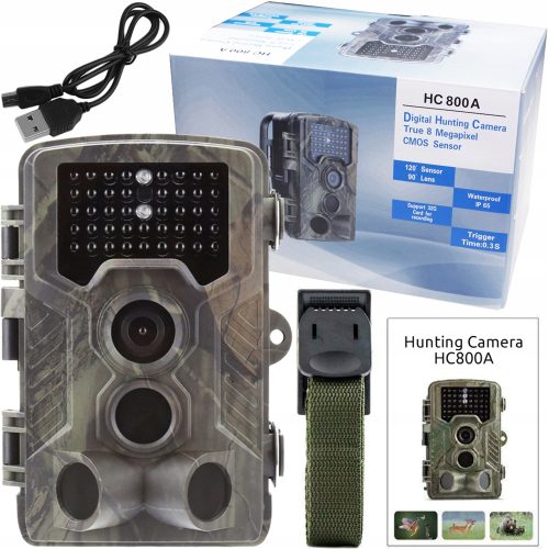 FOTOPUŁAPKA KAMERA LEŚNA HC800A zdjęcia filmy
