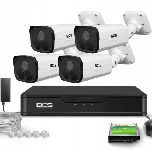 Zestaw monitoringu dom firma 4x BCS-P-TIP54FSR5-Ai...