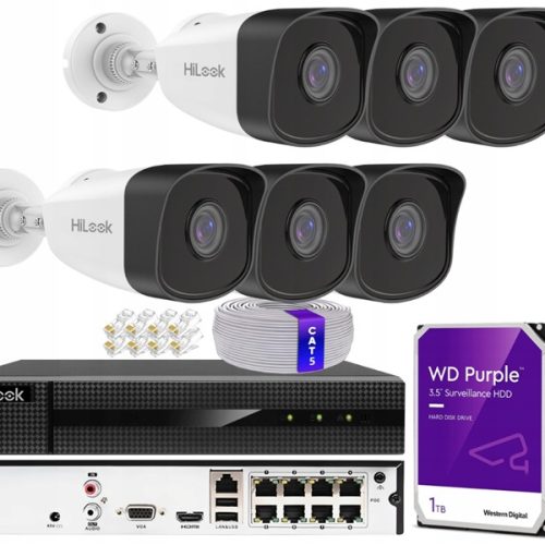 Zestaw monitoringu dom kamera IP 6x IPCAM-B5 NVR-8...