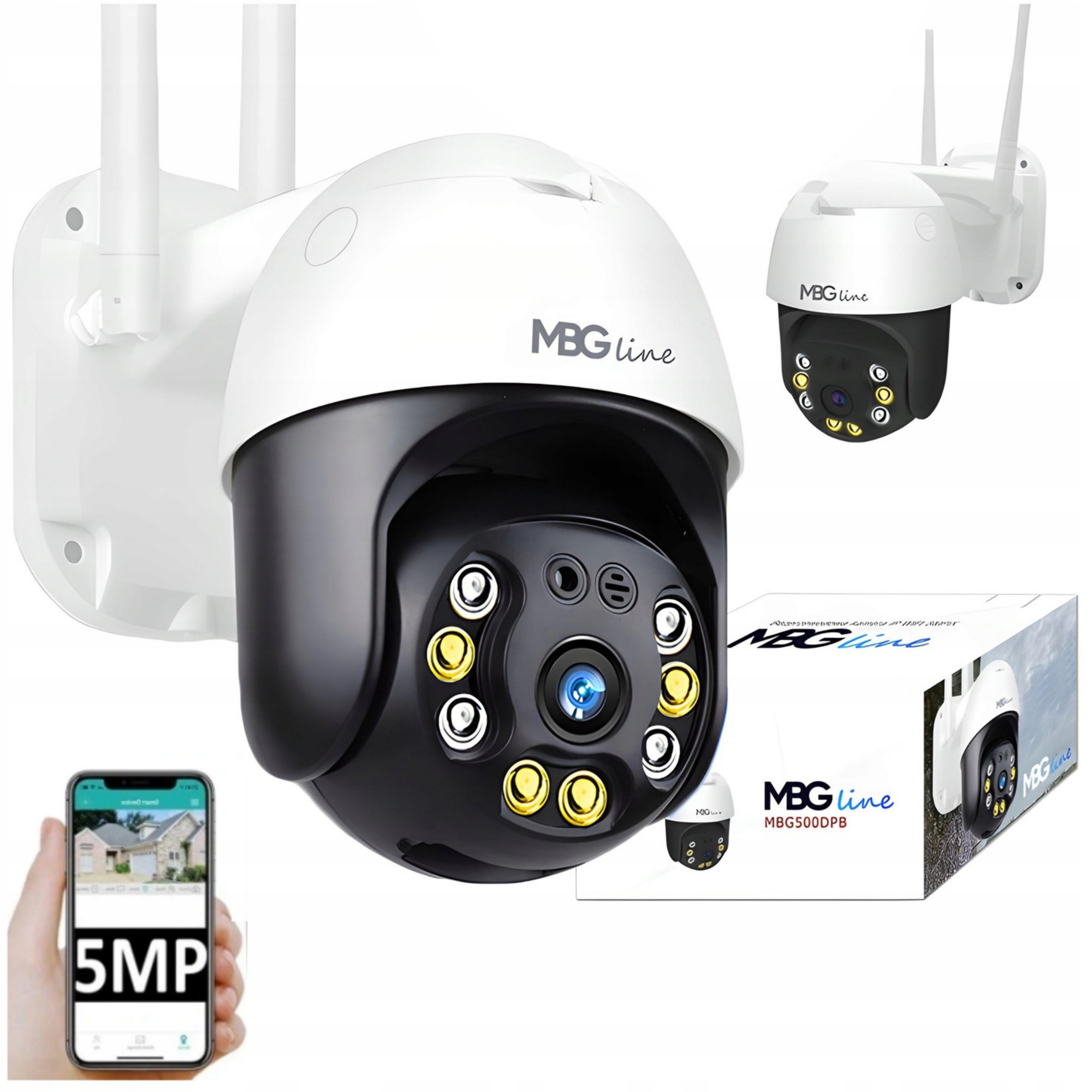 Kamera IP MBG obrotowa zewnętrzna MBG500DPB 5 Mpx - obrazek 8