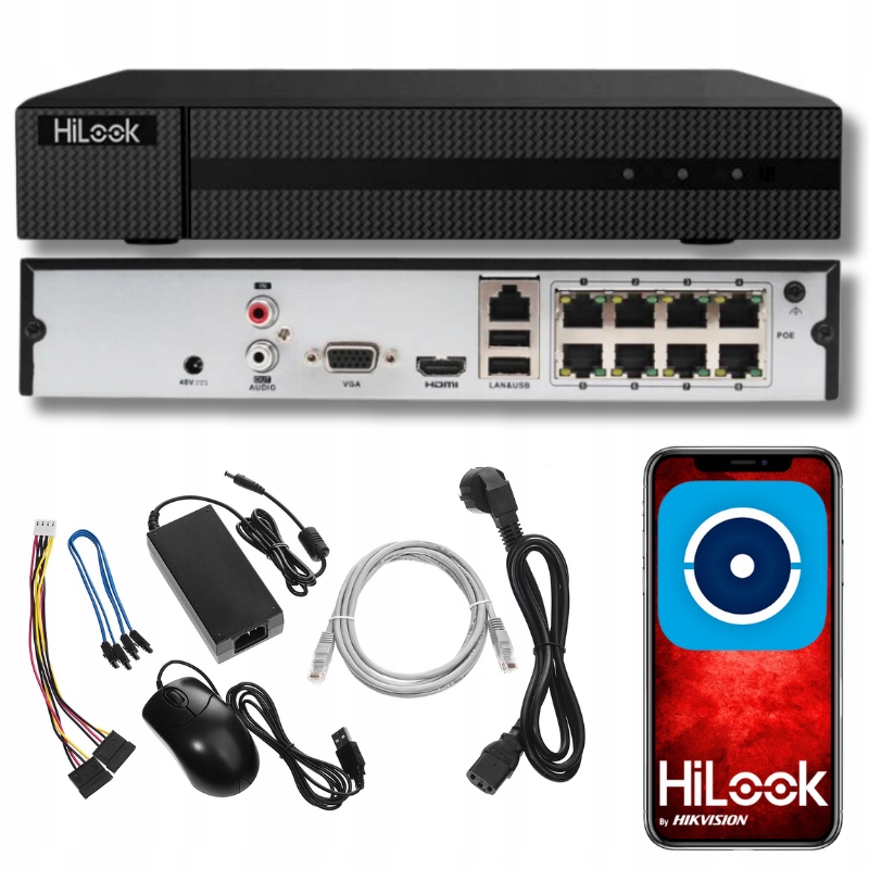 Rejestrator HiLook NVR-8CH-4MP/8P