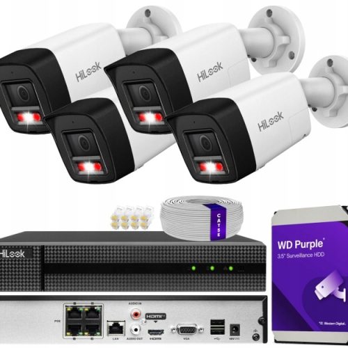 Zestaw monitoringu dom kamera IP 4x IPC-B180HA-LUF...